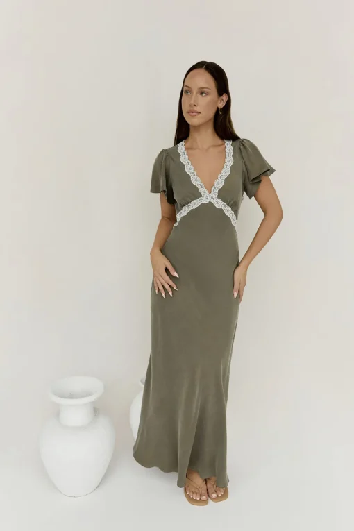 Oliviera Maxi Dress Green