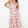 On The Roof Midi Dress Pink
