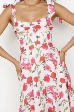 On The Roof Midi Dress Pink