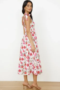 On The Roof Midi Dress Pink