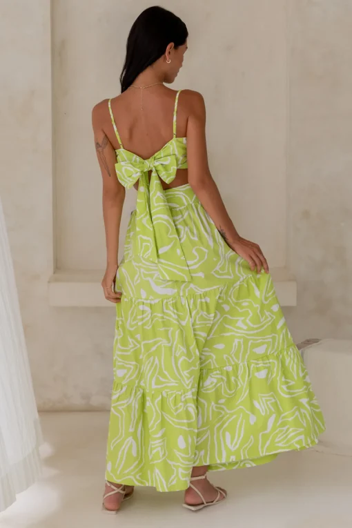 Over And Over Maxi Dress Green