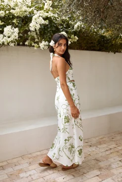 Over The Hedges Maxi Skirt Green