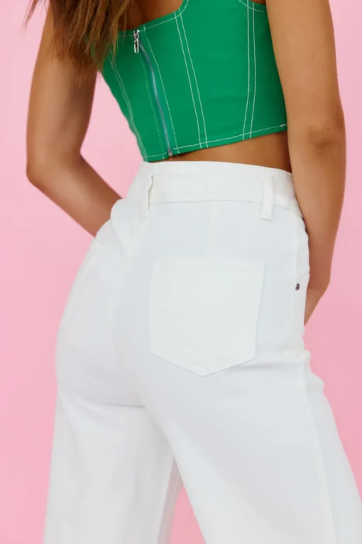 PAPER HEART Rollin Cord Jeans White