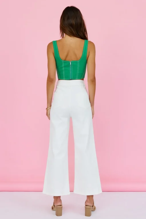 PAPER HEART Rollin Cord Jeans White