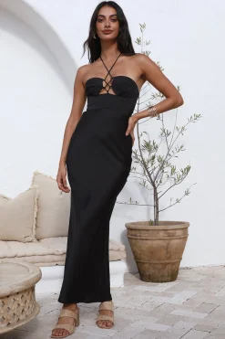 Paris Dreams Maxi Dress Black