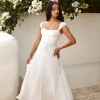 Party Favour Maxi Dress White