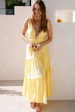 Pure Delights Maxi Dress Yellow