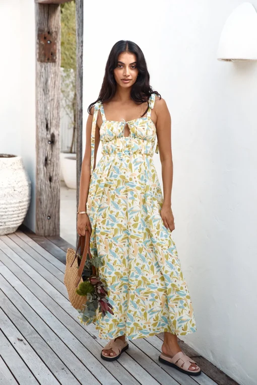 Rainforest Wander Maxi Dress Green