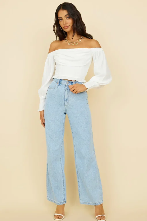 RIDERS BY LEE Hi Wide Leg Blue Essence