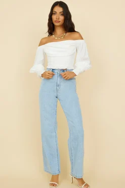 RIDERS BY LEE Hi Wide Leg Blue Essence