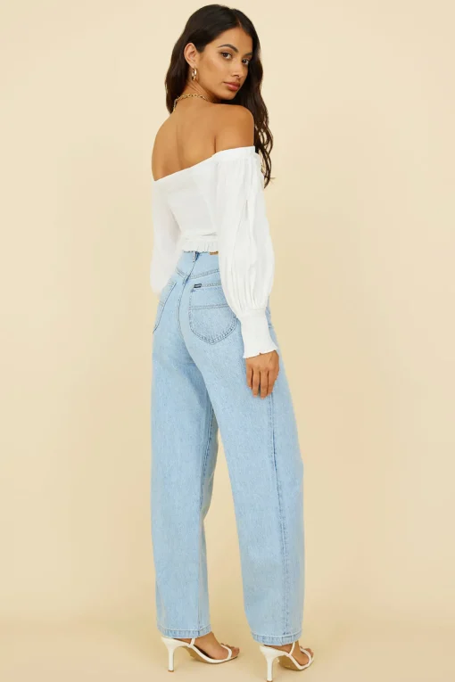 RIDERS BY LEE Hi Wide Leg Blue Essence