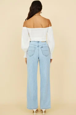 RIDERS BY LEE Hi Wide Leg Blue Essence