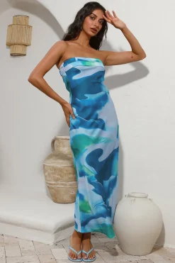 Right Here Maxi Dress Blue