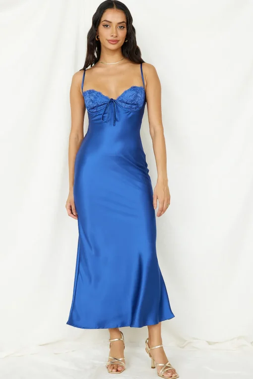 Roaming Girl Maxi Dress Blue