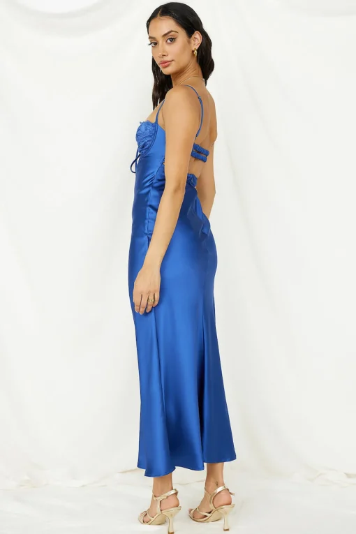 Roaming Girl Maxi Dress Blue