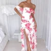 Rosella Off The Shoulder Maxi Dress Pink