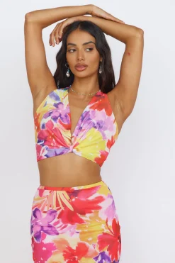 RUNAWAY THE LABEL Romance Top Pink