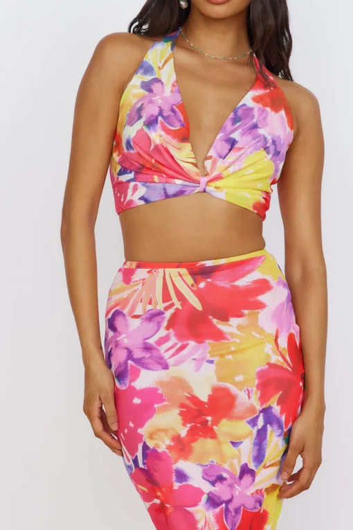 RUNAWAY THE LABEL Romance Top Pink