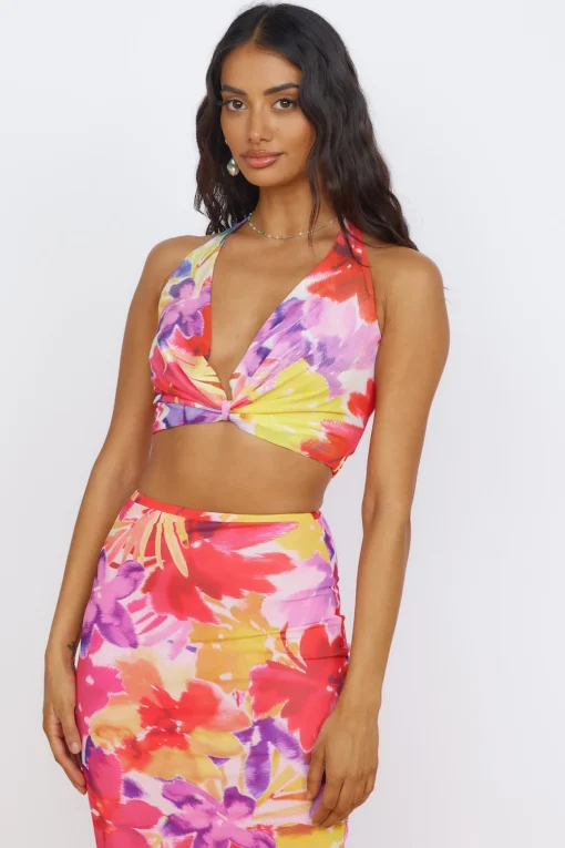 RUNAWAY THE LABEL Romance Top Pink