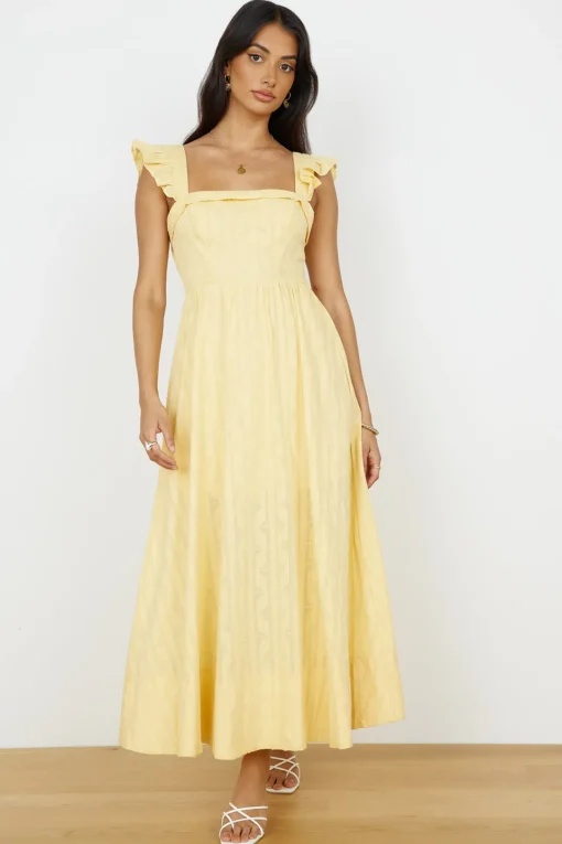 Salty Air Maxi Dress Yellow