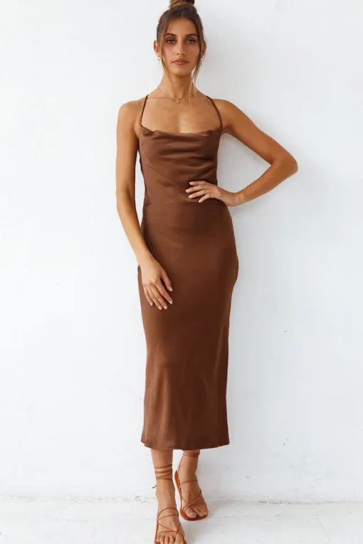 Sanctuary Maxi Dress Brown