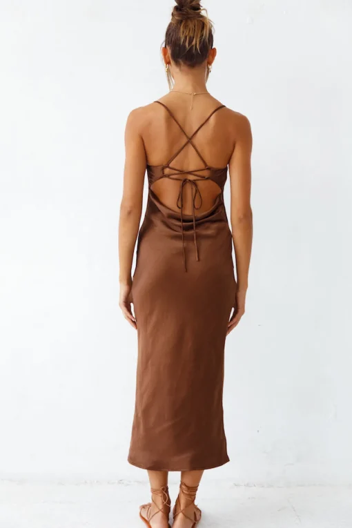 Sanctuary Maxi Dress Brown