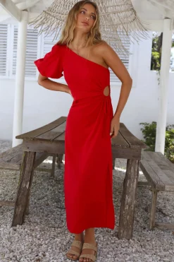 Say Goodbye Maxi Dress Red