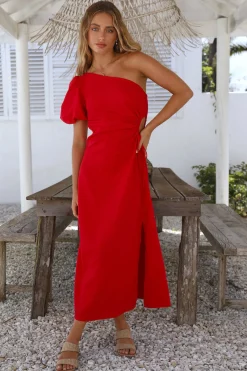 Say Goodbye Maxi Dress Red