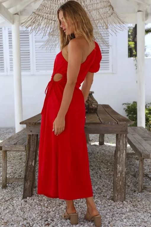 Say Goodbye Maxi Dress Red
