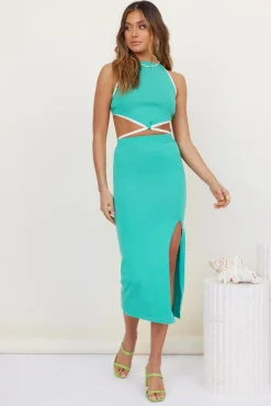 Second Time Crop Top Aqua