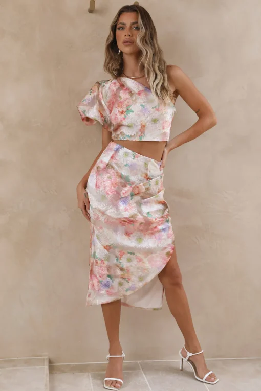 Serenity Midi Skirt Pink
