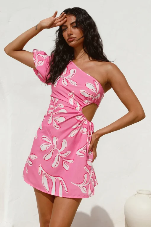 Settle In Mini Dress Pink