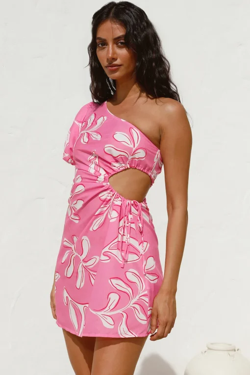 Settle In Mini Dress Pink