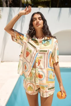SEVEN WONDERS Sola Short Agata Print