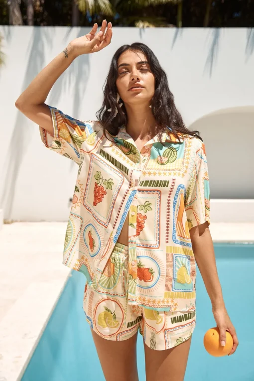 SEVEN WONDERS Sola Short Agata Print