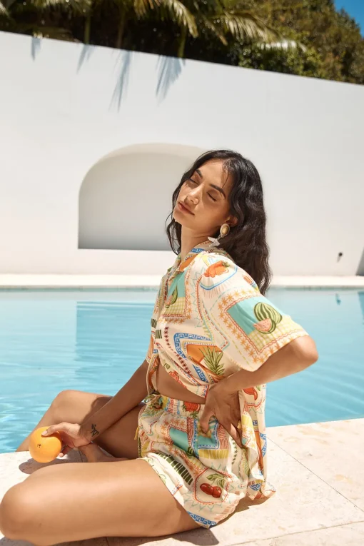SEVEN WONDERS Sola Short Agata Print