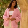 Sherbert Knit Cardigan Pink