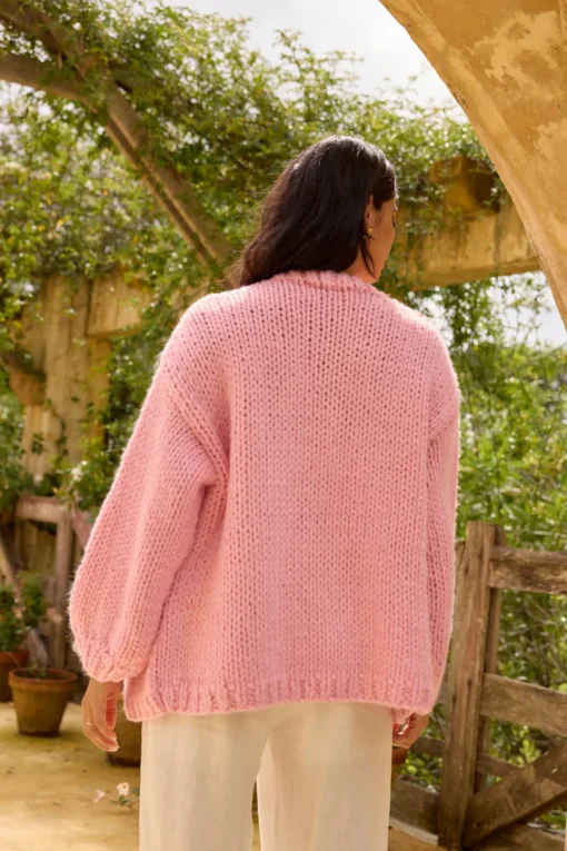 Sherbert Knit Cardigan Pink