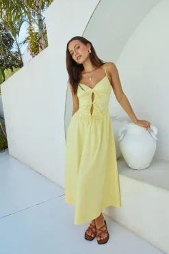 Sincerely True Maxi Dress Yellow