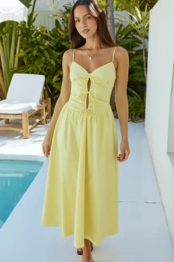 Sincerely True Maxi Dress Yellow