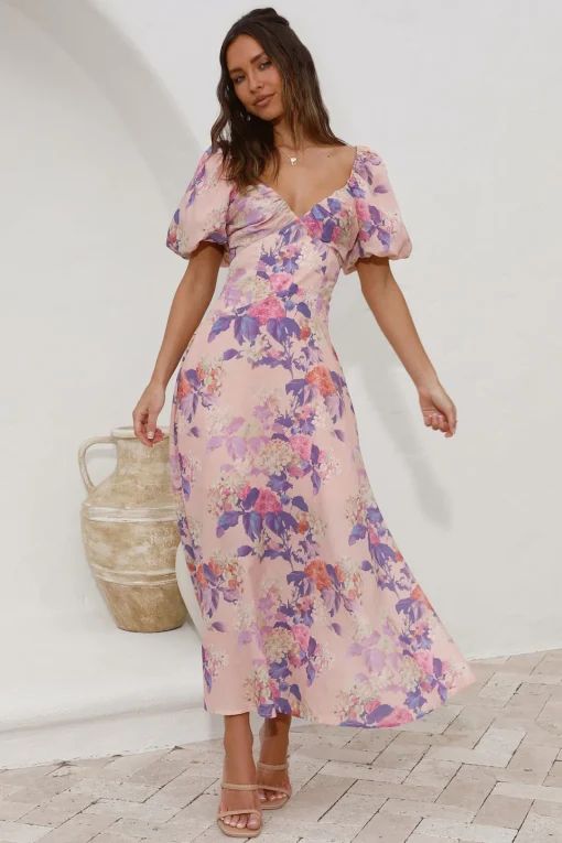 Sing Along Maxi Dress Pink