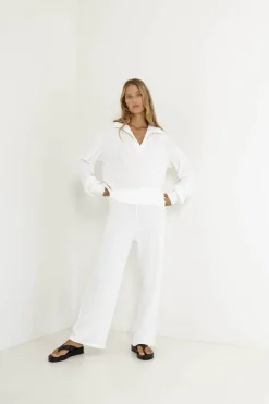 SNDYS Avery Pant White