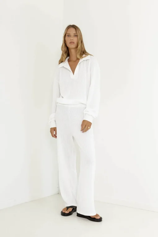 SNDYS Avery Pant White