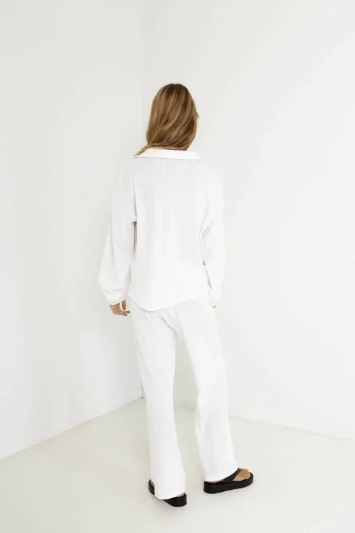 SNDYS Avery Pant White