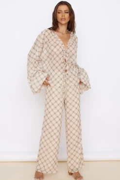 SNDYS Candice Pant Check Print