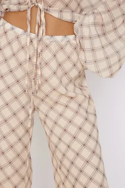 SNDYS Candice Pant Check Print