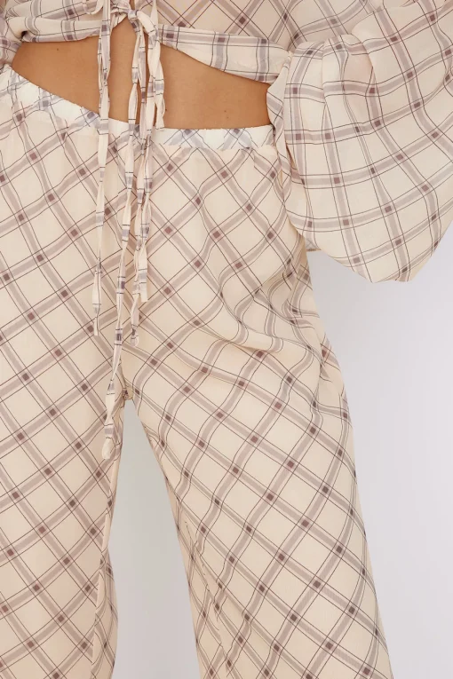 SNDYS Candice Pant Check Print