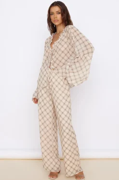 SNDYS Candice Pant Check Print
