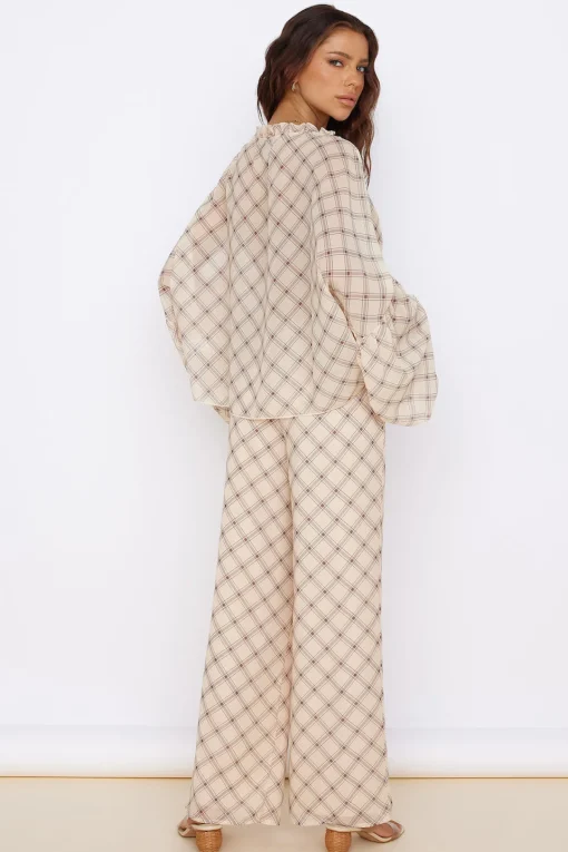 SNDYS Candice Pant Check Print