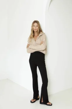 SNDYS Jax Crop Jumper Beige